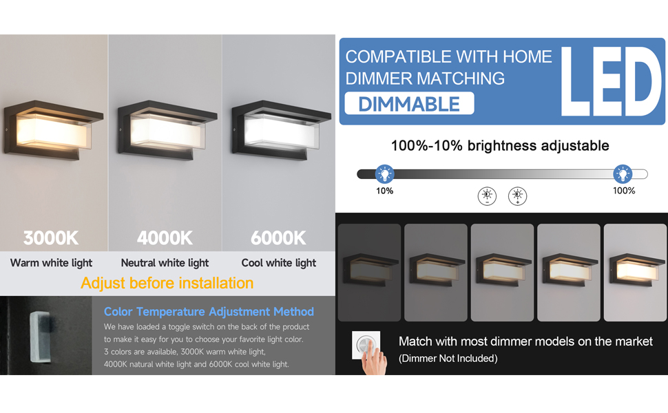 LED outdoor wall lamp