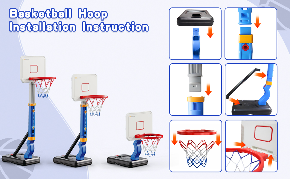 Poolside Basketball Hoop Installation Instruction