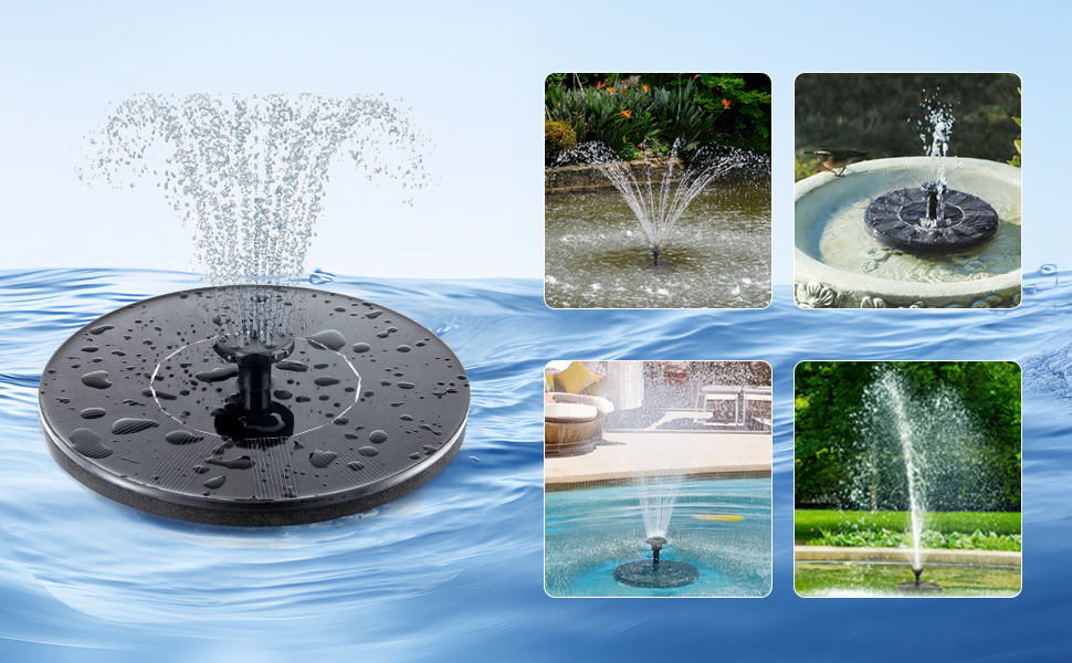 solar power fountain