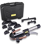 Super Stars Hydraulic Tubing Pipe Bender Kit 1/4in–7/8in - HVAC Copper Pipe Bender with 7 Aluminu...