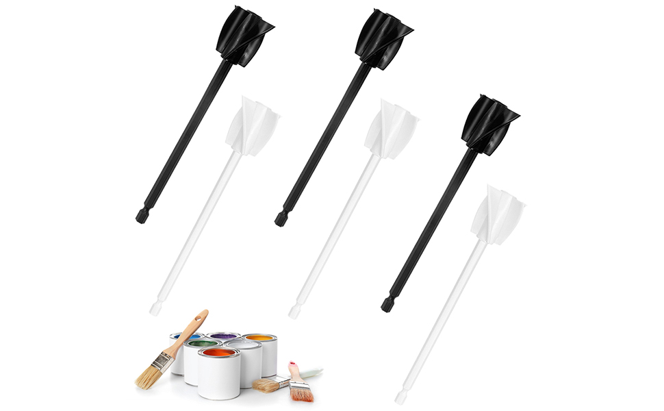 6 Pcs Resin Mixer Paddles, AIFUDA Epoxy Mixer Drill Attachment Reusable