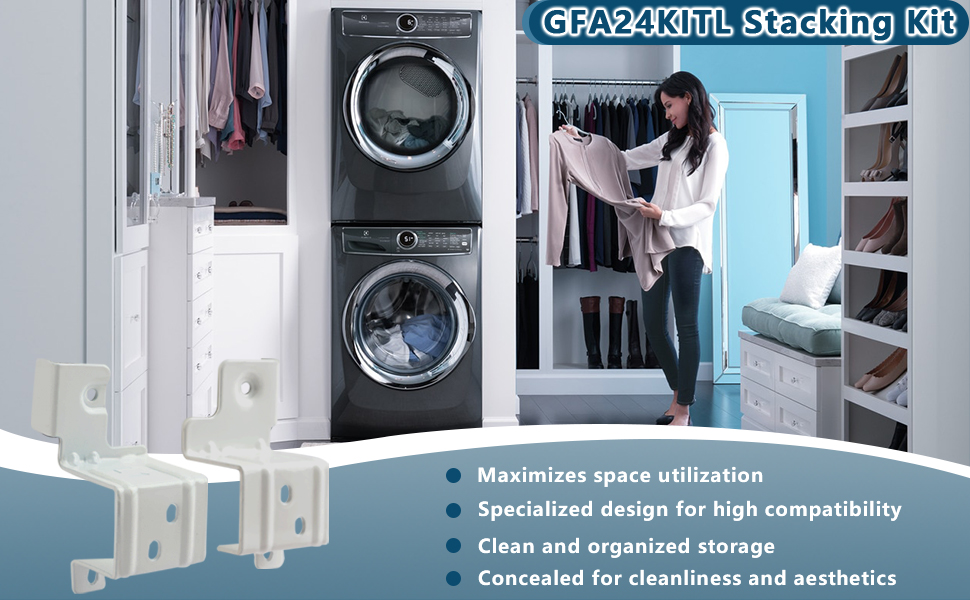 𝟮𝟬𝟮𝟰 𝗨𝗽𝗴𝗿𝗮𝗱𝗲 GFA24KITL Stacking Kit, Stack Bracket Kit