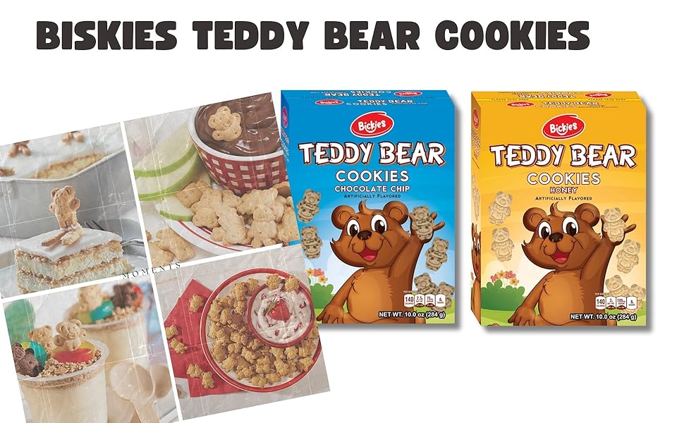 Amazon.com: Sri Bickies Teddy Bear Honey Cookies - 10 oz Box