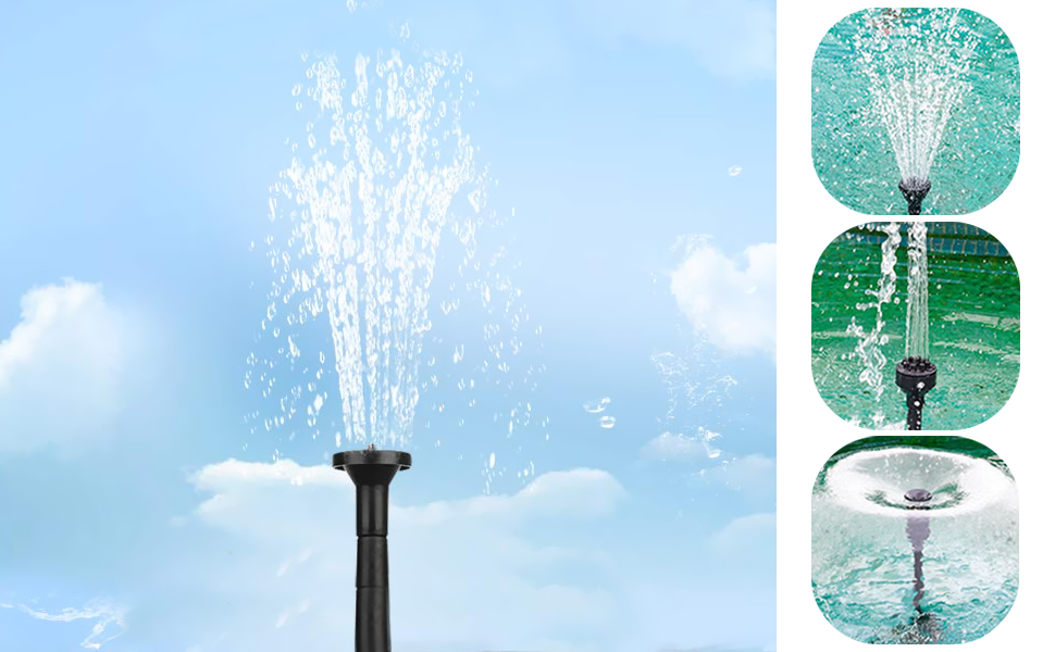 Guador 9Pcs Small Fountain Nozzle kit,Water Fountain Nozzle Heads