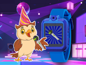 Tikkers Interactive watch with voice recorder screen