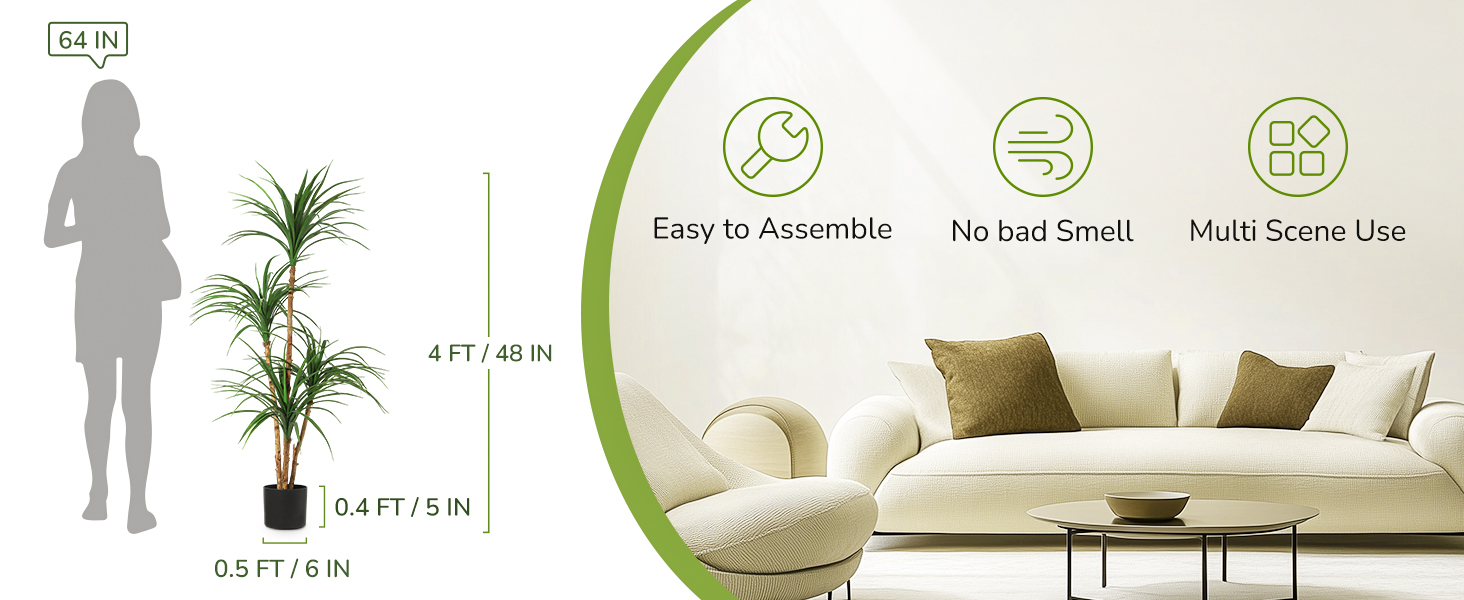 Artificial Dracaena Tree