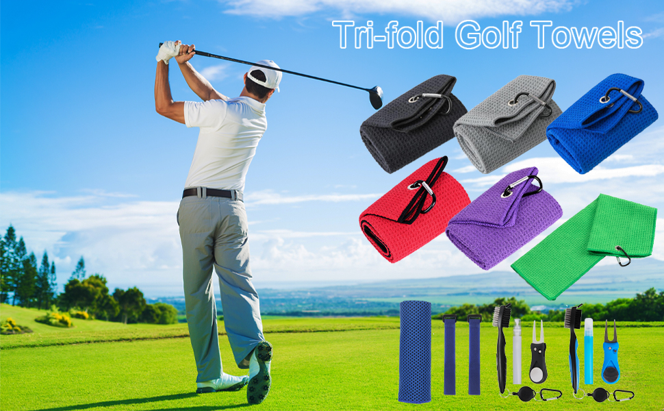 Microfiber Waffle Pattern Golf Cleaning Towel
