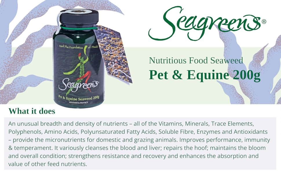 Seagreens Pet & Equine Seaweed 200g