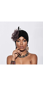 cap,beanie,headwrap,pre-tied,african,stretchy, turban,headscarf,knotted