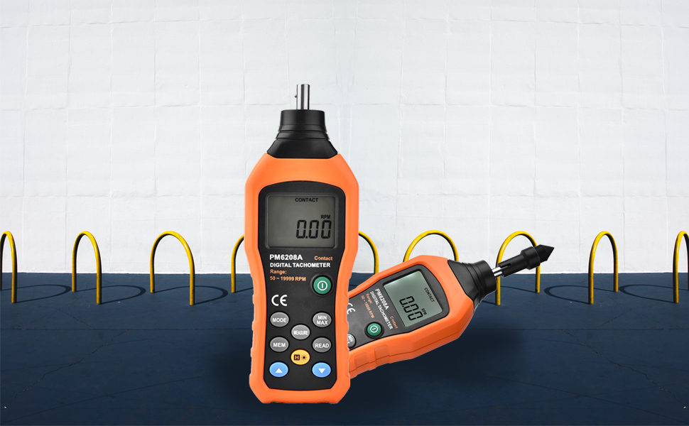 Digital Tachometer, PM6208A Digital Tachometer Contact Tachometer Motor