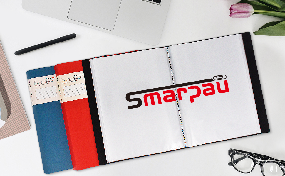 Smarpau A4 Display Book Folders 60 Pockets, Presentation Folder Project