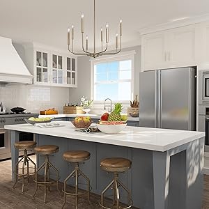 chandelier for kitchen island