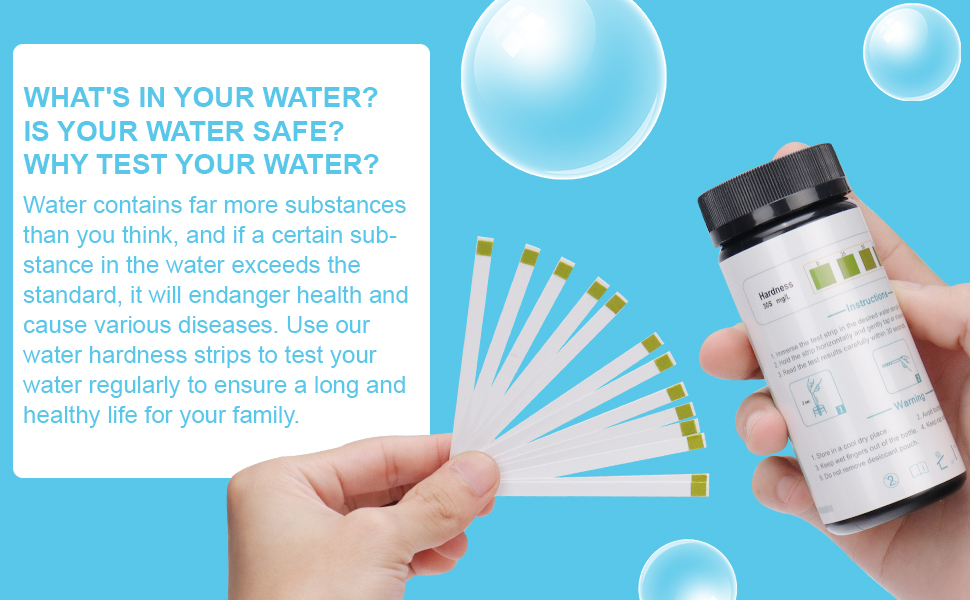 Water Hardness Test Kit, LUVCOSY Fast and Accurate Hard Water Test