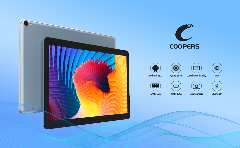 COOPERSタブレット10インチ CP10 Android 10.0システム Coopers CP10 COOPERS Tablet 10 inch Android Tablets Android