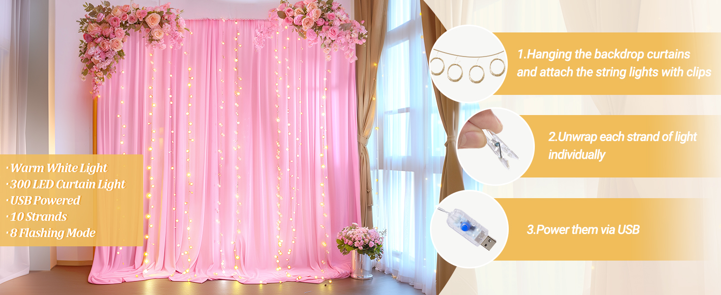 Photo Backdrop Curtains