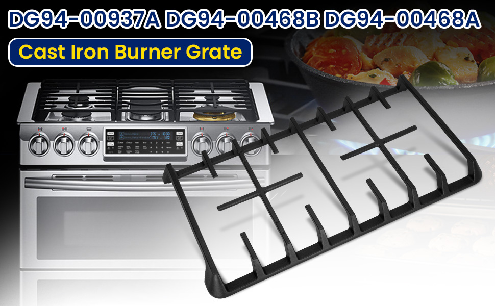 DG9400937A Cast Iron Grates for Samsung Gas Range Surface