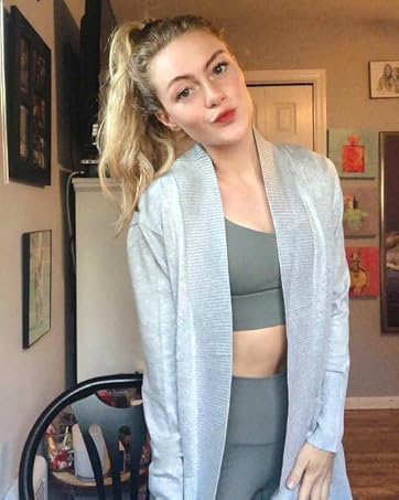 Womens Open Front Casual Long Sleeve Knit Classic Sweaters Cardigan with Pockets