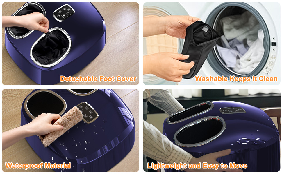 Detachable foot cover material for easy cleaning