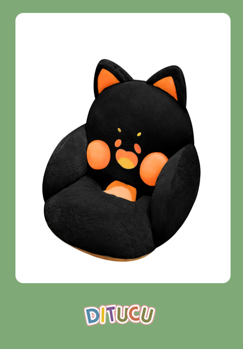 cat shaped chair cushion