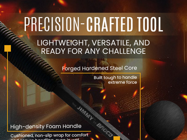 Broco JIMMY タクティカルプライバー ブリーチングツール Broco Jimmy Tactical Pry Bar, EDC, Rescue & Breaching Tool