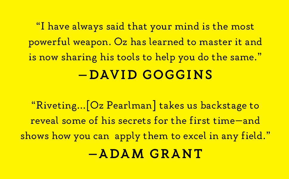 Rave Reviews from David Goggins and Adam Grant