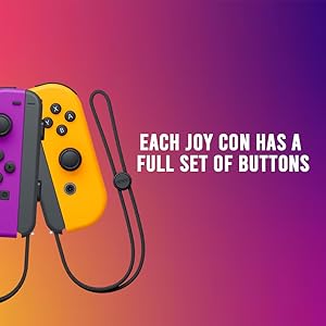 Nintendo Neon Purple/ Neon Orange Joy-Con (L-R) : Amazon.in