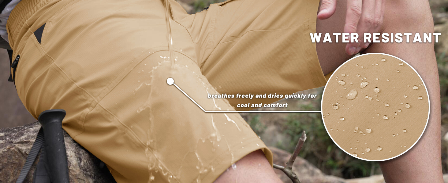 Breathable Hiking Travel Golf Cargo Shorts