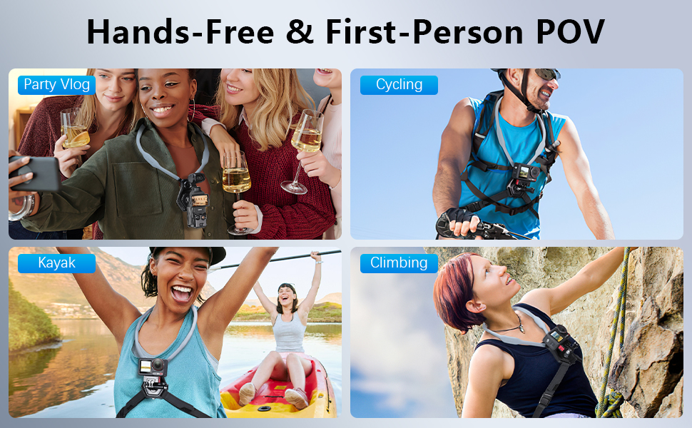 gopro hero 2 3 4 5 6 7 8 9 10 11 12 13 mini pro dji osmo action pocket akaso neck holder accessories