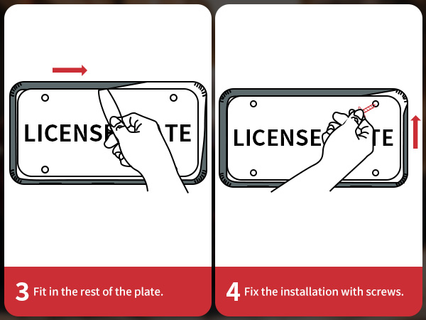 aujen license plate frame
