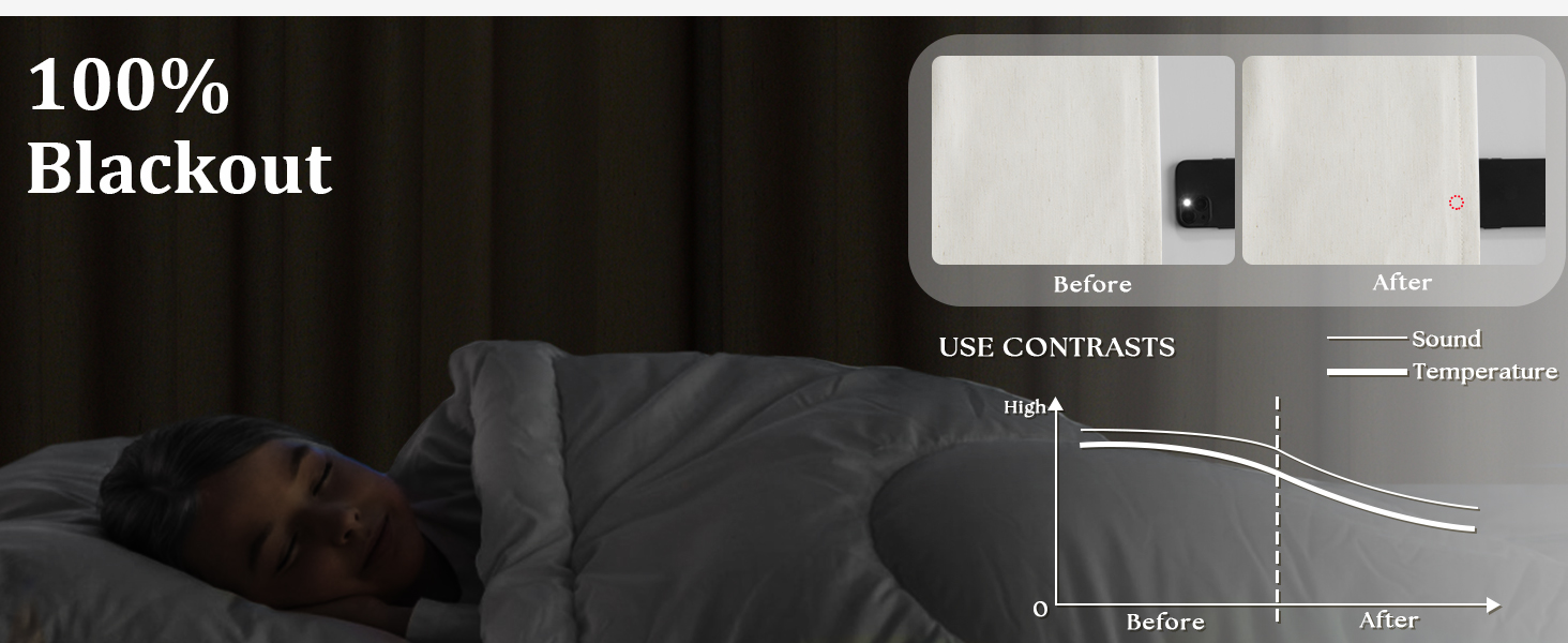 blackout linen curtain