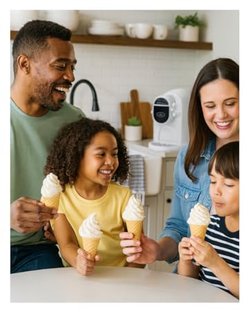 Soft Serve Ice Cream Machine 1.25Qt | No Pre-Freezing Automatic Ice Cream Maker