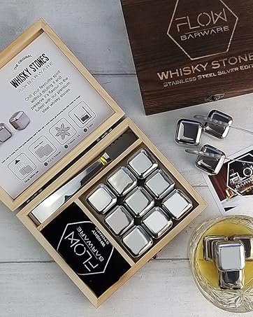 metal whisky stones