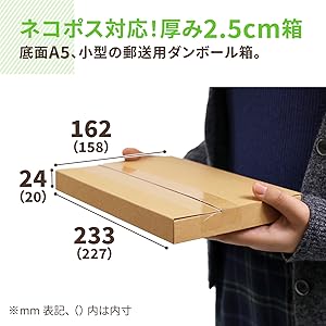 ★ ★ ★ ★新商品【200枚】新規格A5サイズ ネコポス対応 段ボール箱 新商品【200枚】新規格A5サイズ ネコポス対応 段ボール箱（☆24