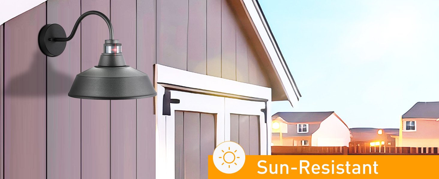 sun-resistant barn lights outdoor