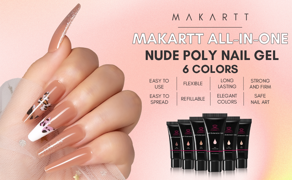 nude polygel nail kit