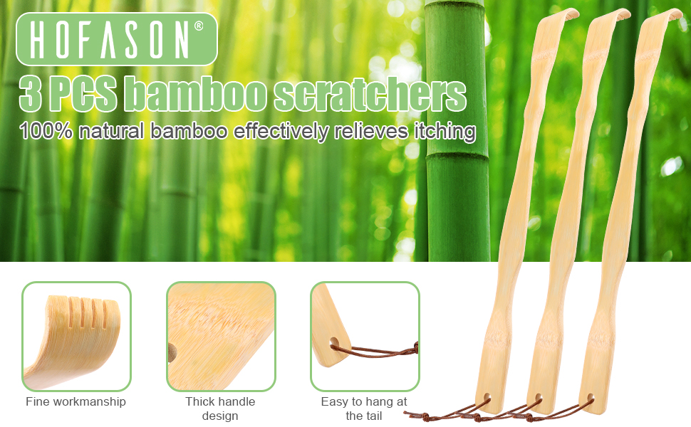  Wooden Bamboo Back Scratcher