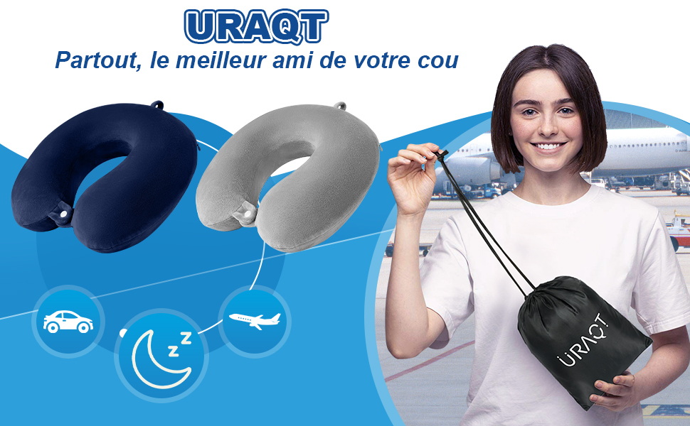 Oreiller de Voyage en Mousse à Mémoire 