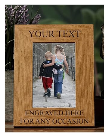 Any text engraved photo frame
