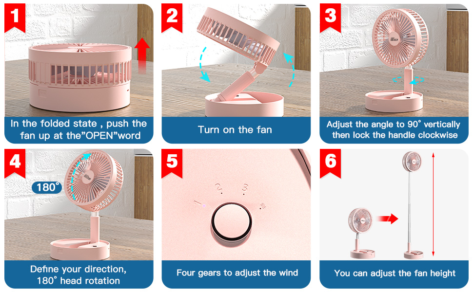 desk fan battery operated