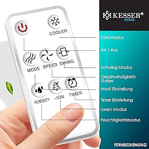 Kesser® 4in1 Mobile Klimaanlage | Fernbedienung | Luftkühler | Zuhause | Coolungsfunktion | 10L Tank | Inklusive Kühlakk 5134c787 D2ae 4155 B43a Ed73a31a2865. CR0,0,3000,3000 PT0 SX300 V1