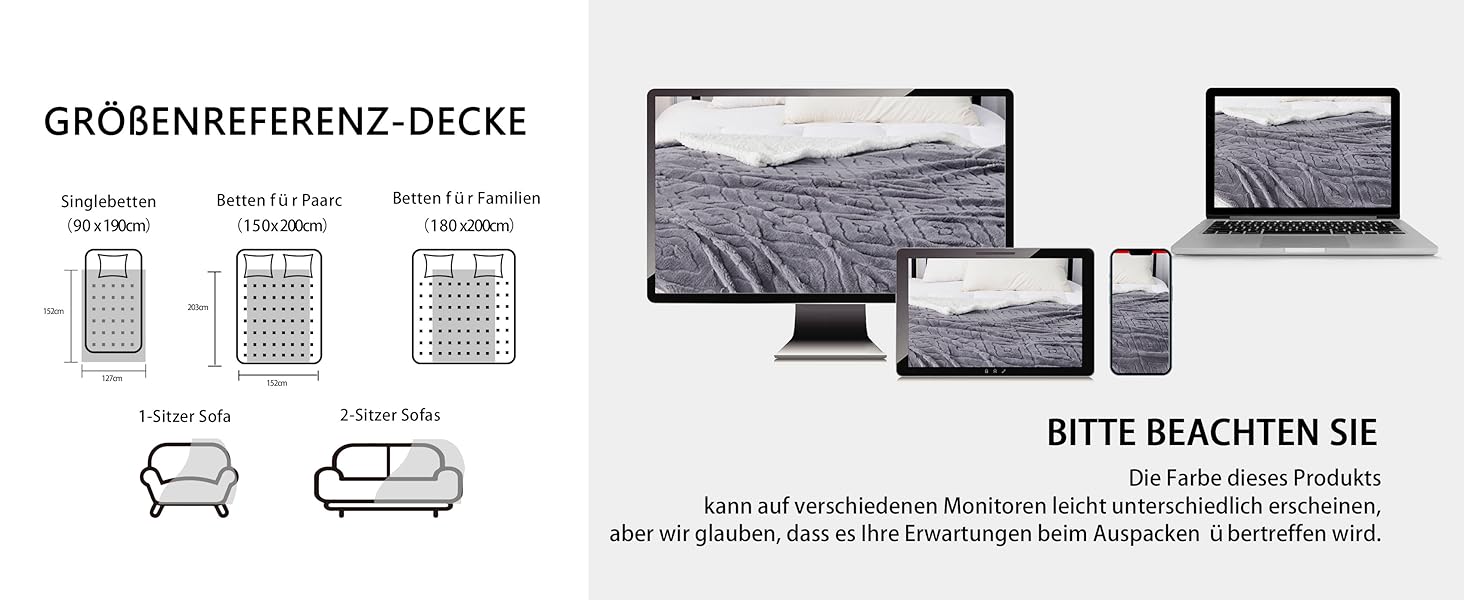  Kuscheldecke Flauschig