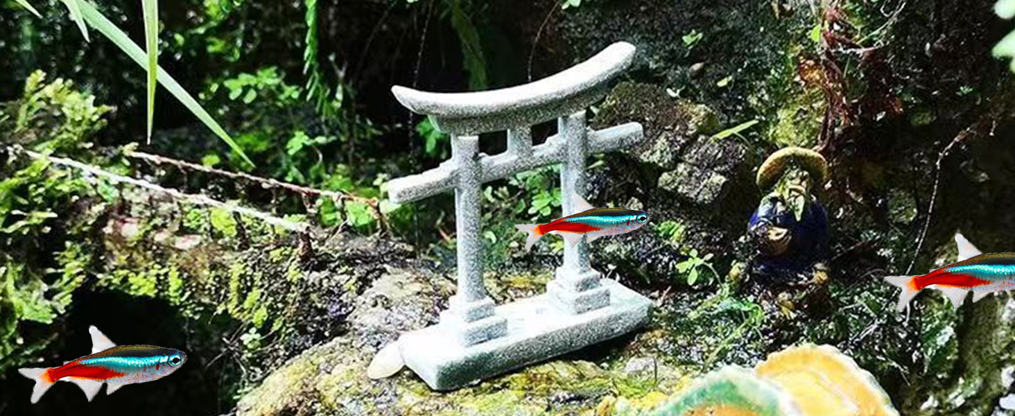 pagoda aquarium decor