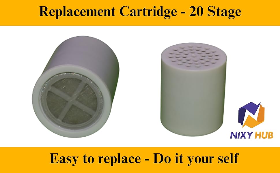 NiXY HUB Shower Filter Cartridge 20 stages Upgrade your existing