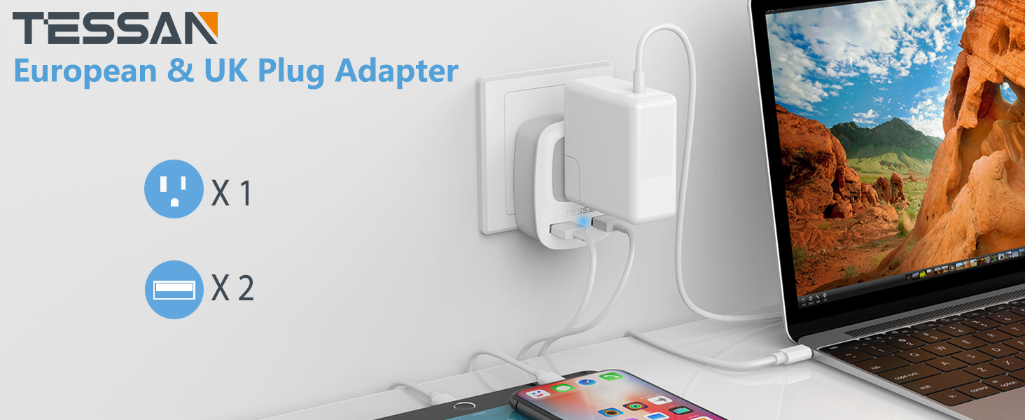 European plug adapter