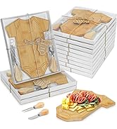 12 Set Baby Shower Favors, Clothing Shaped Charcuterie Boards with Butter Knife Fork Stickers Box...