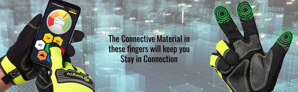 jksafety protective mechanical work gloves yellow color touch screen