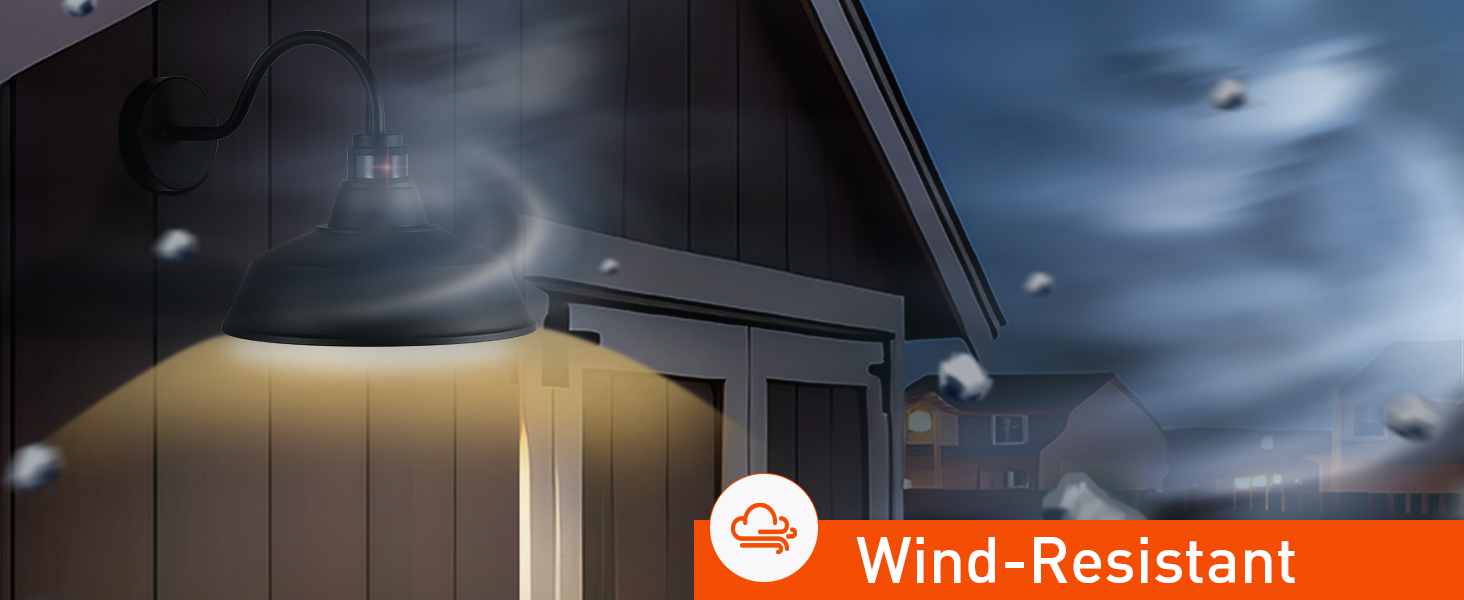 wind-resistant barn lights outdoor