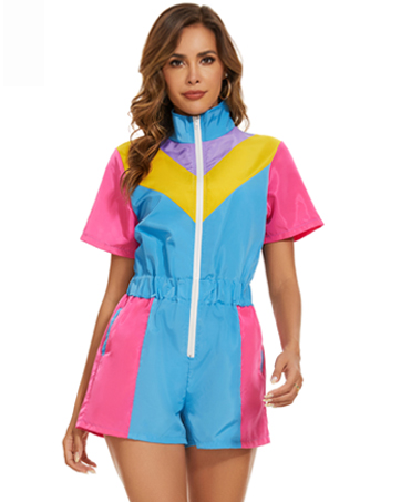 80s Windbreaker Romper