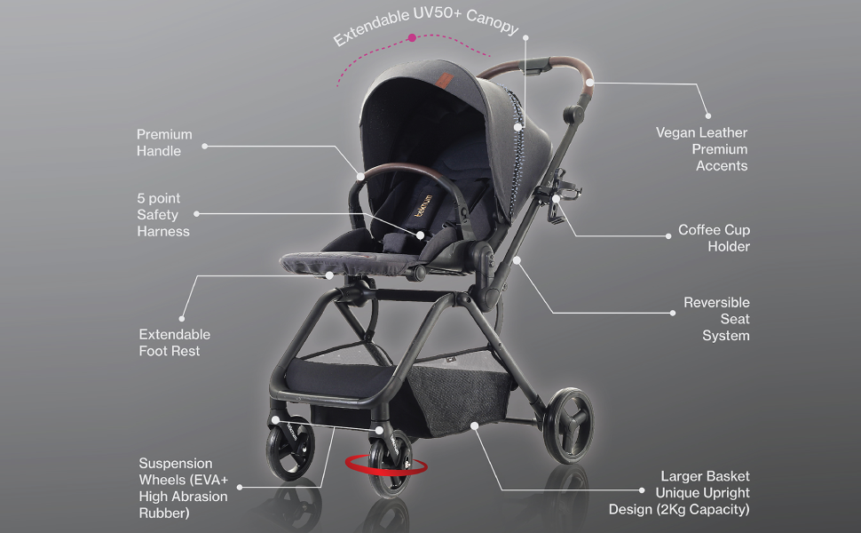 Teknum STROLL-1 Reversible Travel Stroller