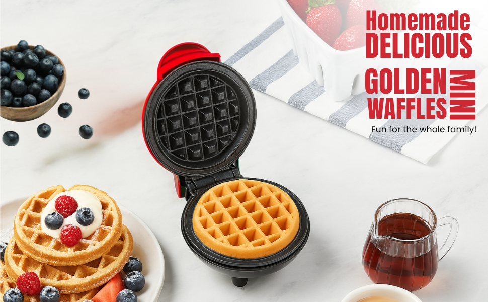 mini waffle electric matchine Perfect For Breakfast, Dessert other Electric Waffle